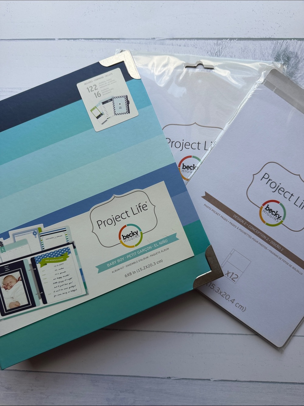 Project Life Baby Boy 6x8 Scrapbook Album Kit | Complete Memory Keeping Set